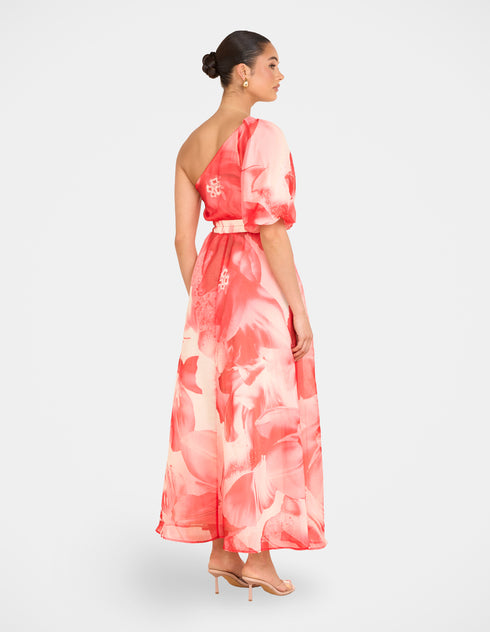 Quartz One Shoulder Maxi Dress